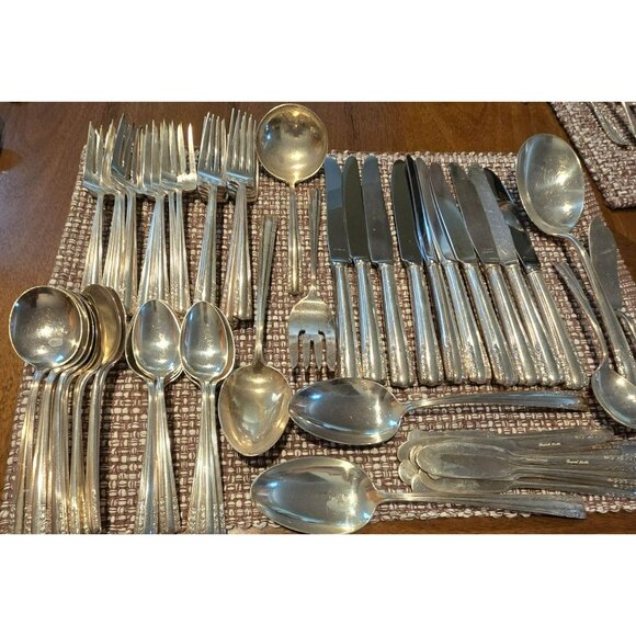 Alvin Chapel Bells Sterling Silver Flatware Set 1939 Service For 10 Plus HS107 - Picture 6 of 16